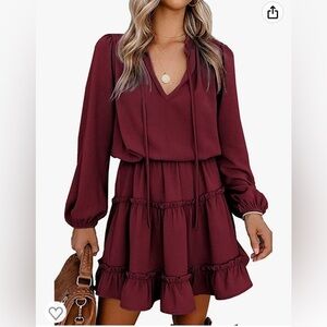 BTFBM dress Amazon size medium wine red